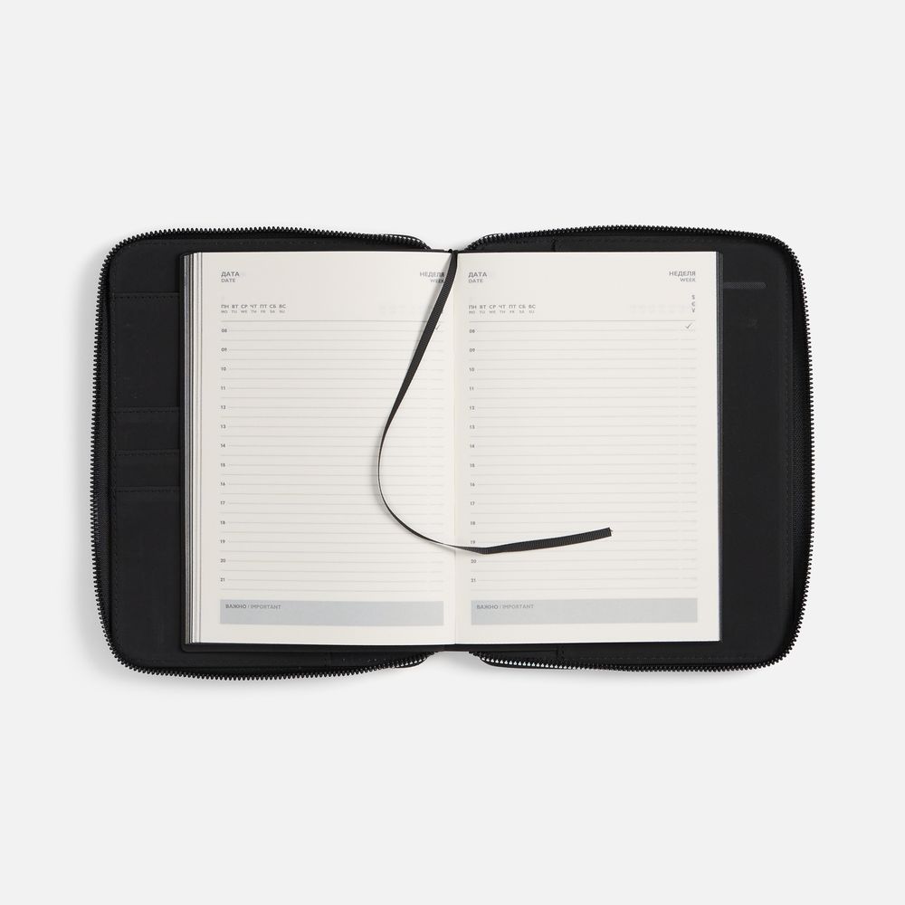 Ежедневник-органайзер Classic, недатированный, черный