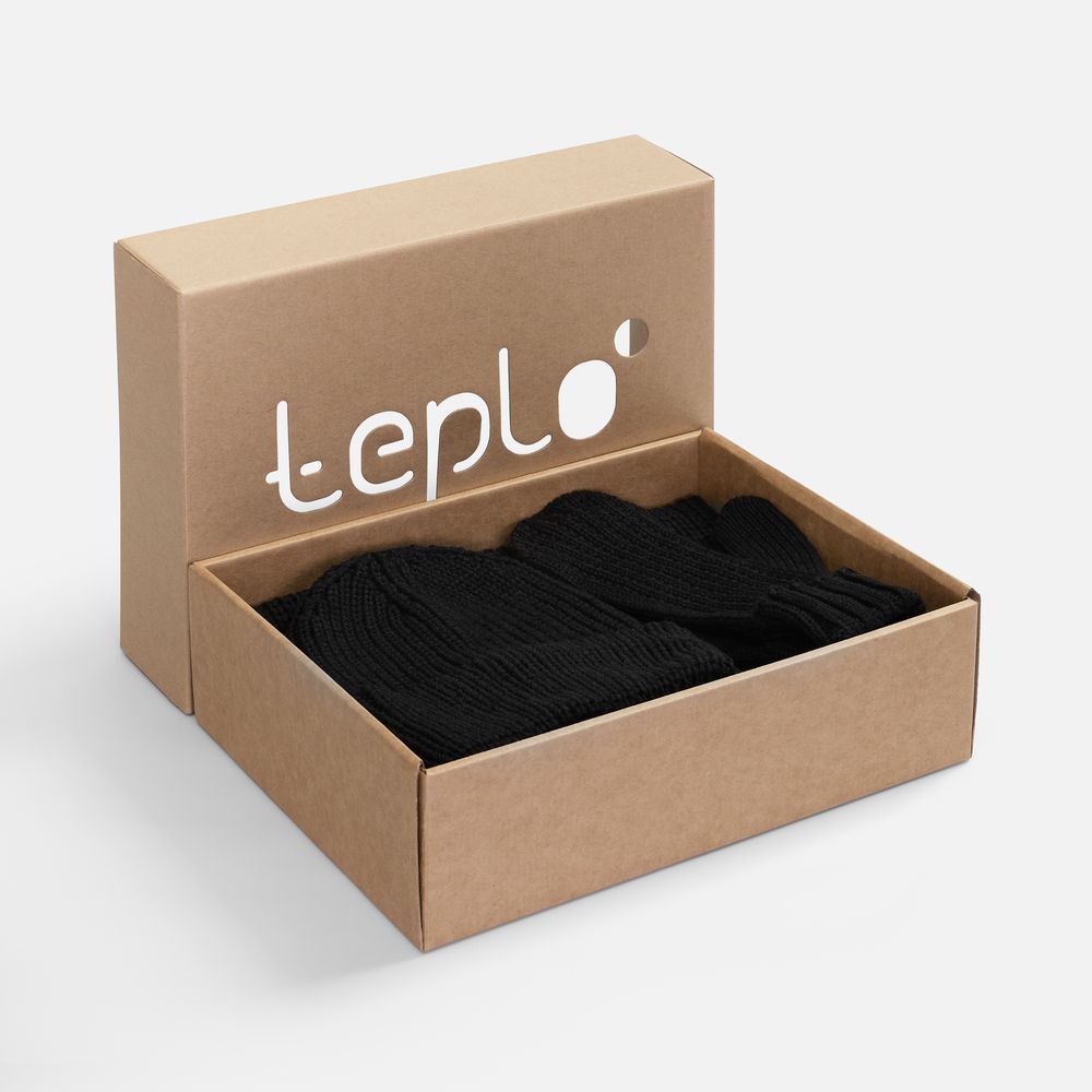 Набор Nordkyn Full Set с шарфом, черный, размер S/M