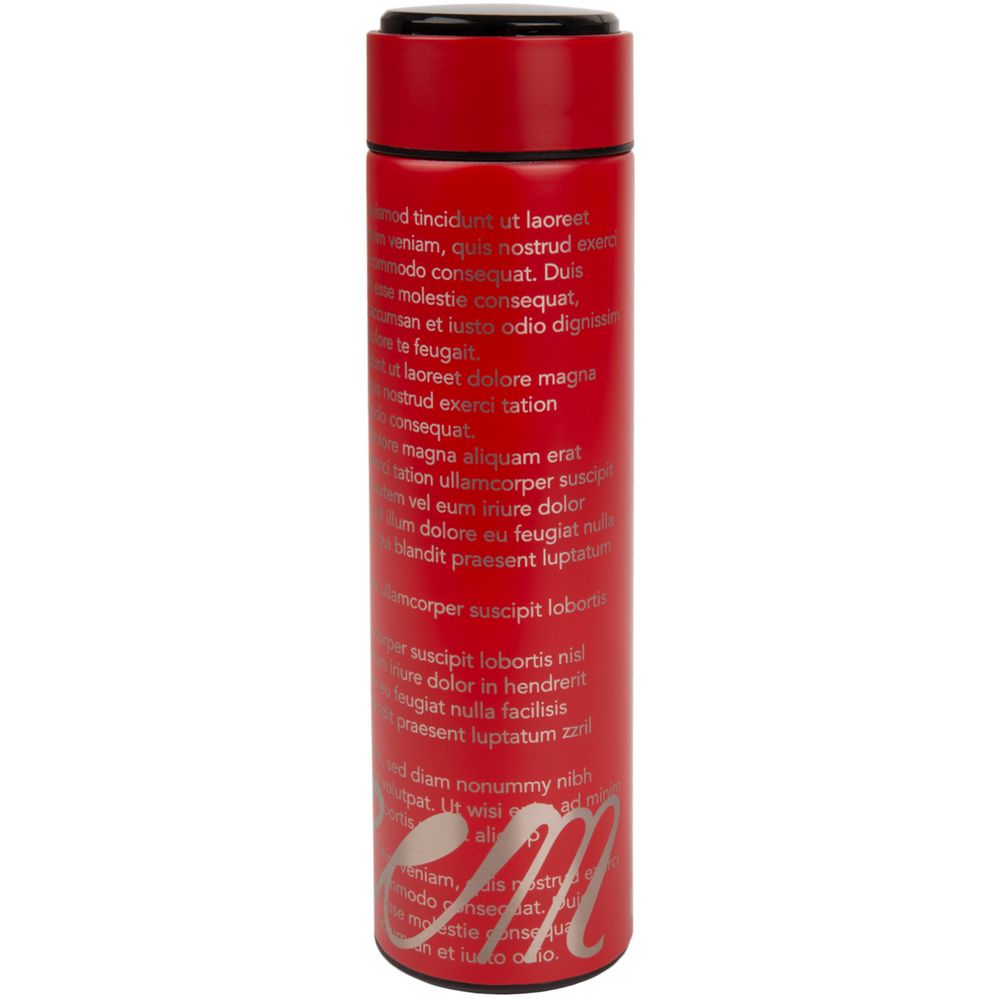 Смарт-бутылка с заменяемой батарейкой Long Therm, красная