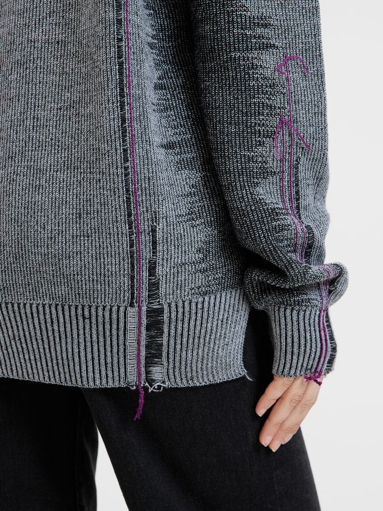 Джемпер Denim свободного силуэта на заказ, полушерсть, размер S