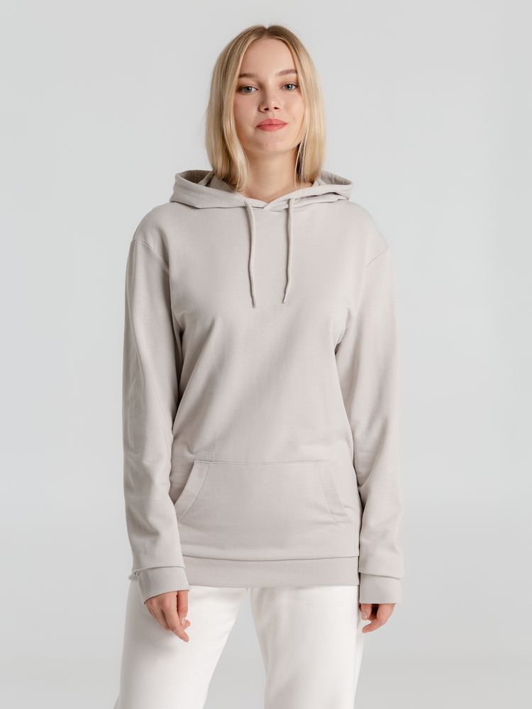 Толстовка с капюшоном унисекс Hoodie, дымчато-серая, размер XL