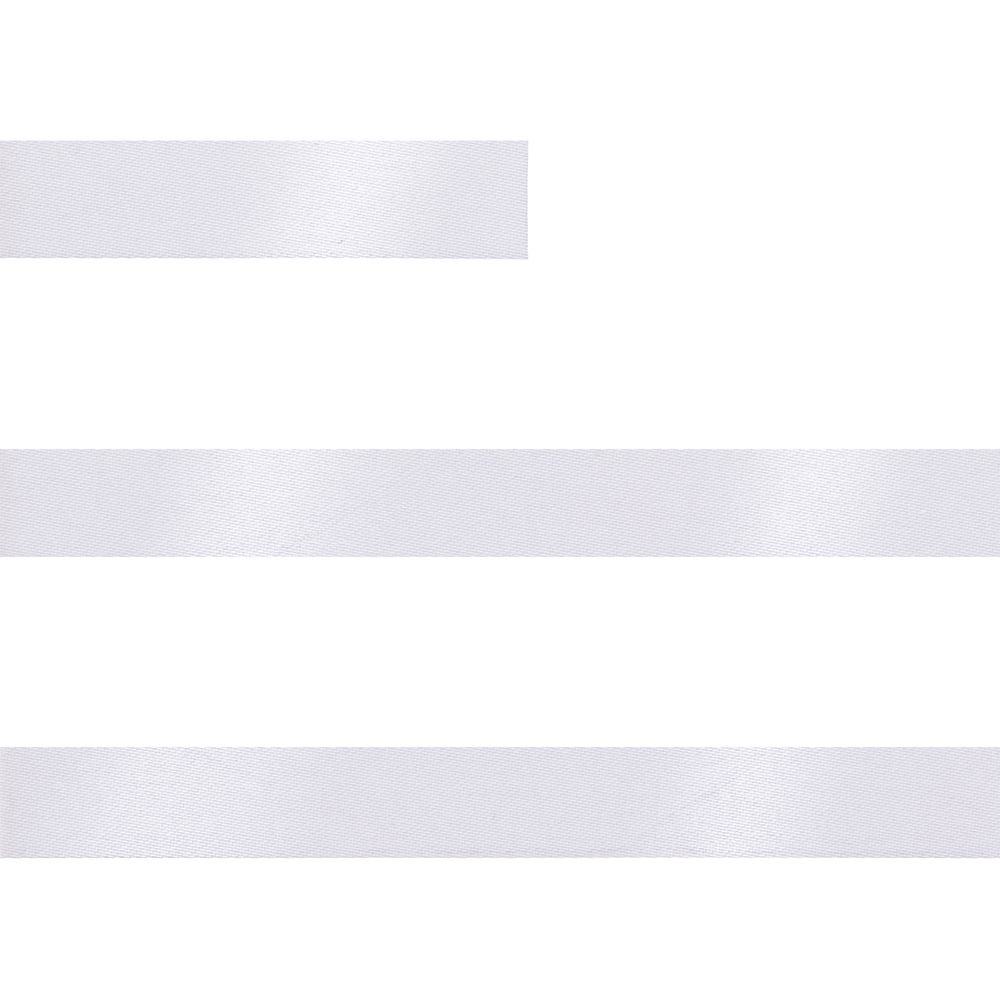 Лента сатиновая Satin 10 S, белая, 50 см