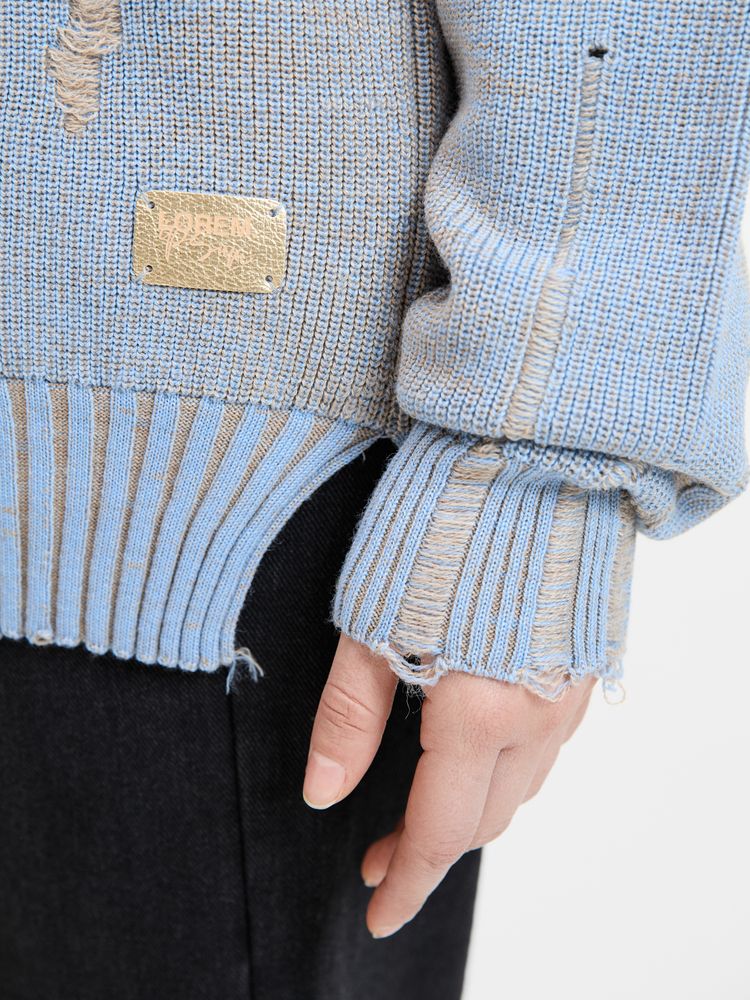 Джемпер Denim свободного силуэта на заказ, полушерсть, размер S