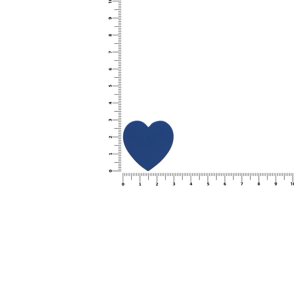 Джибитс из ПВХ «Сердце», синий