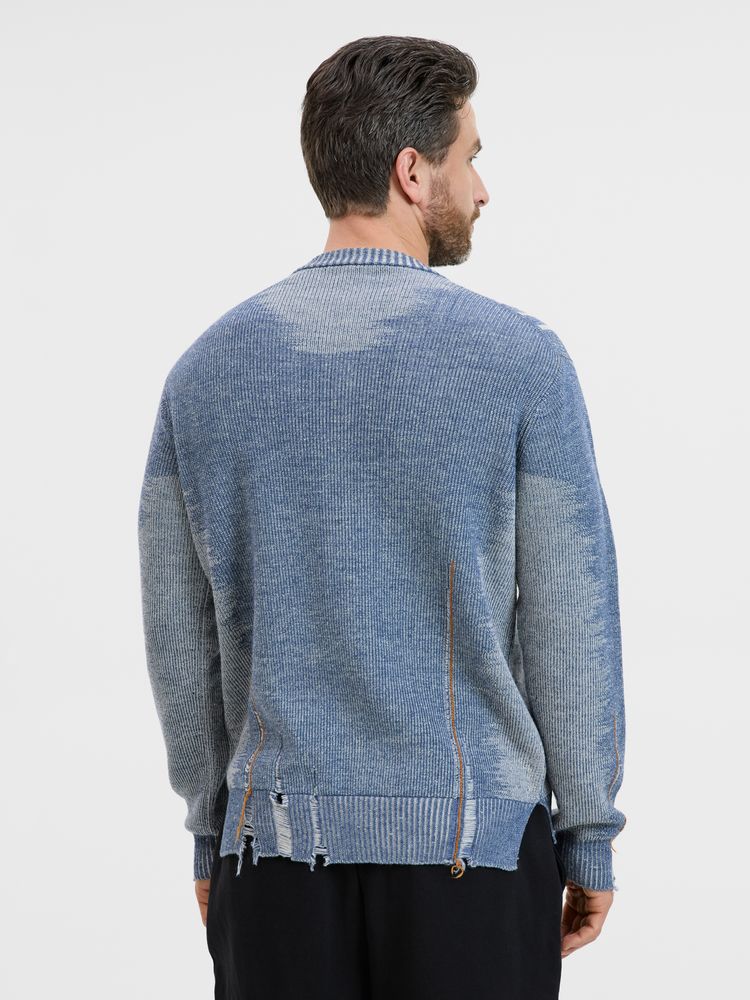 Джемпер Denim свободного силуэта на заказ, полушерсть, размер S