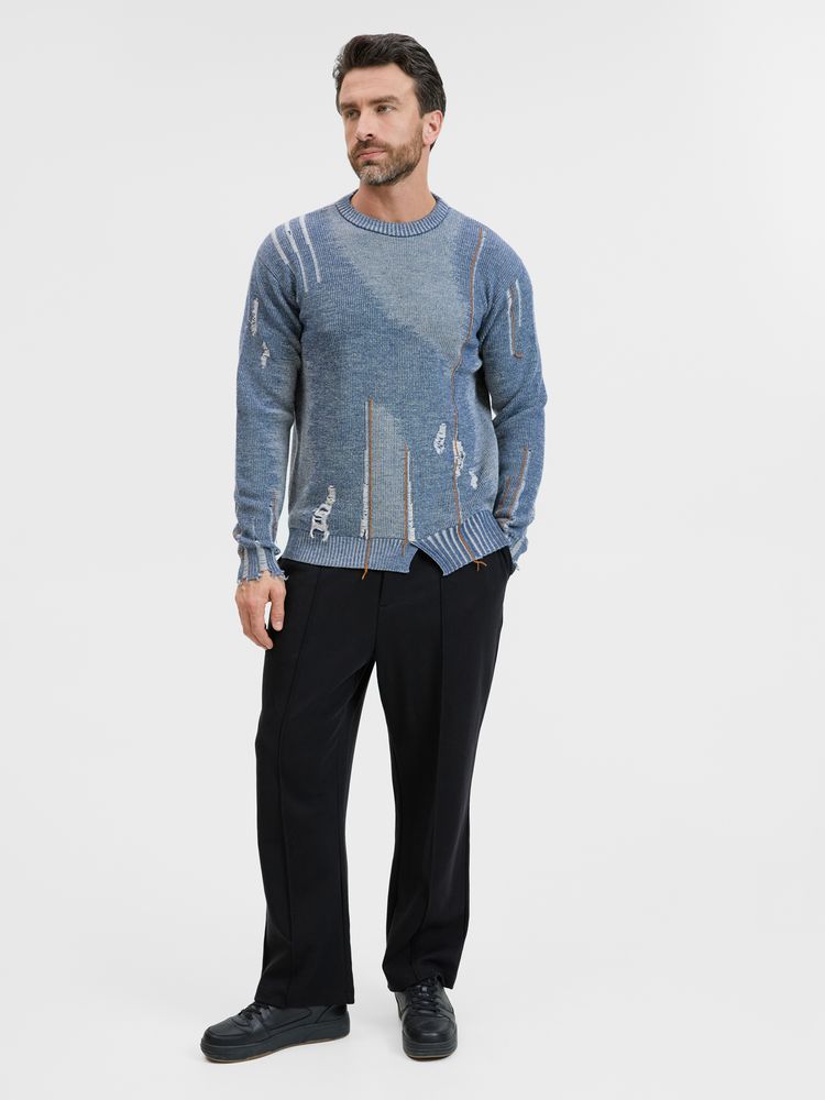 Джемпер Denim свободного силуэта на заказ, полушерсть, размер S