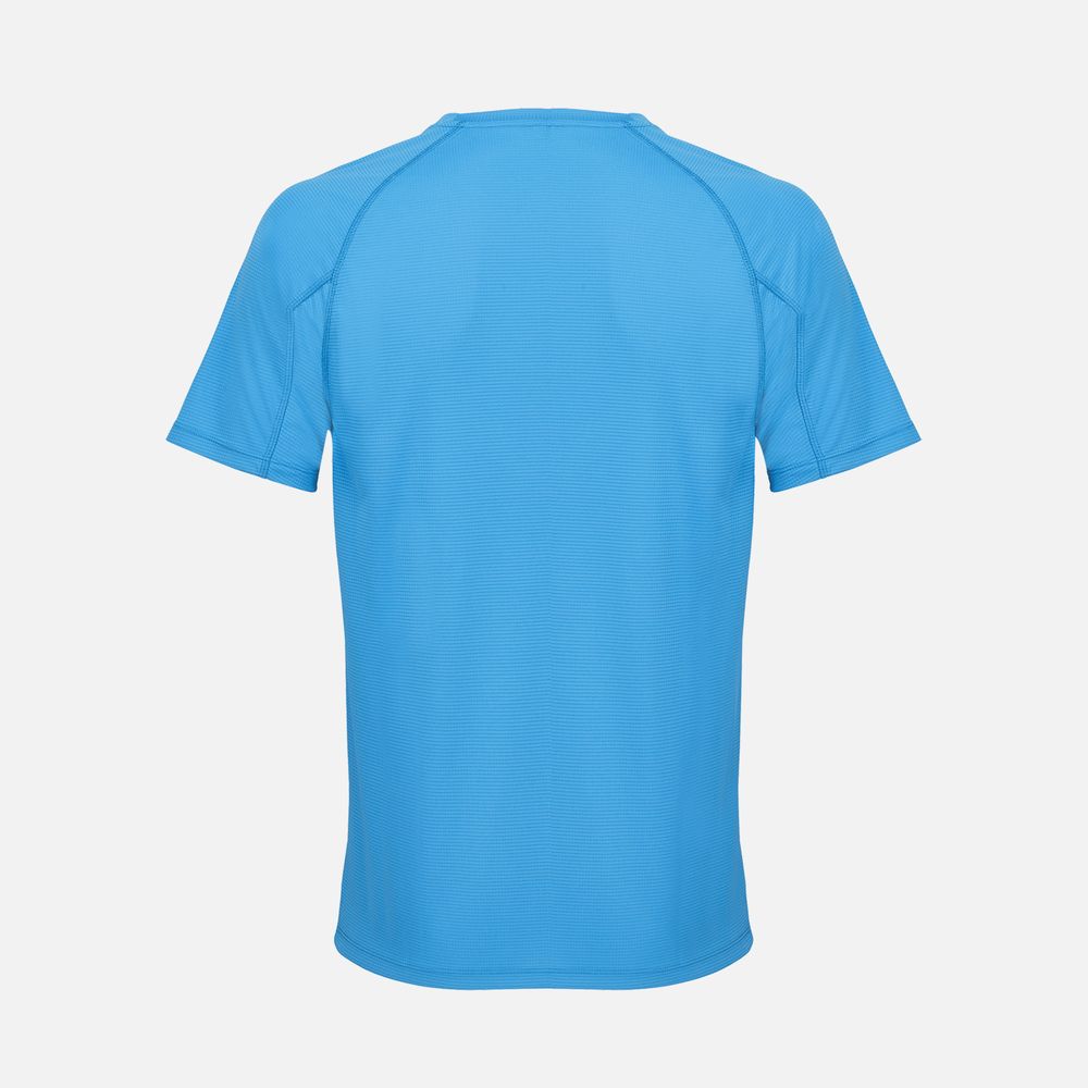 Футболка спортивная унисекс Vortex, ярко-бирюзовая, размер XS