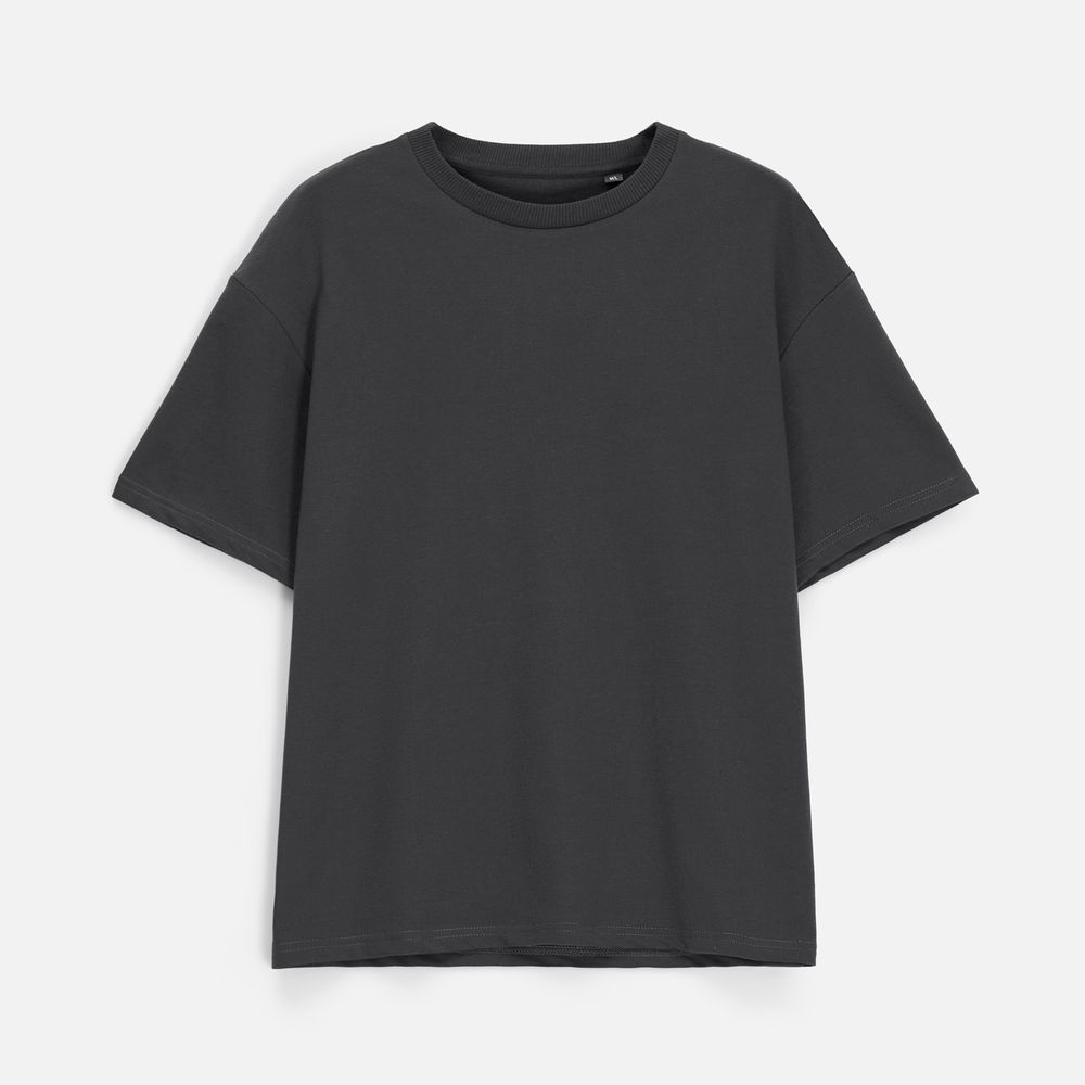 Футболка унисекс Durington, темно-серая (графит), размер M/L