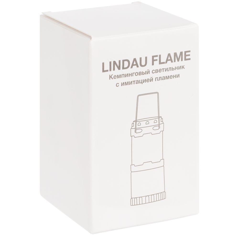 Кемпинговый фонарь с имитацией пламени Lindau Flame, черный