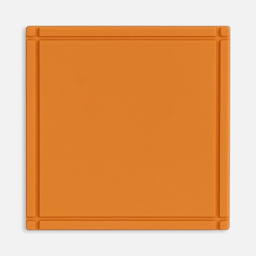 Лейбл из ПВХ Dzeta, L, оранжевый