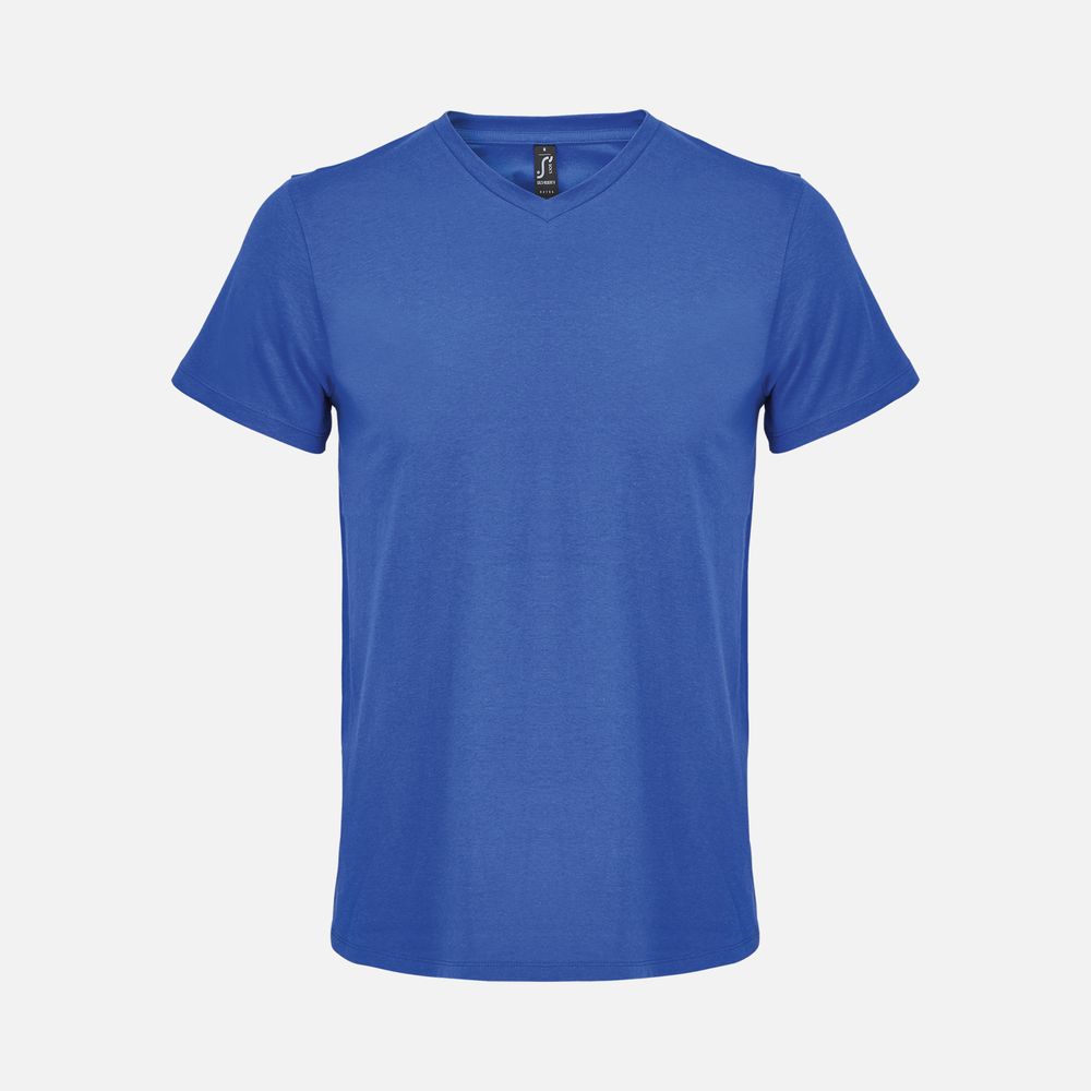 Футболка унисекс Regent с V-образным вырезом, ярко-синяя (royal), размер L