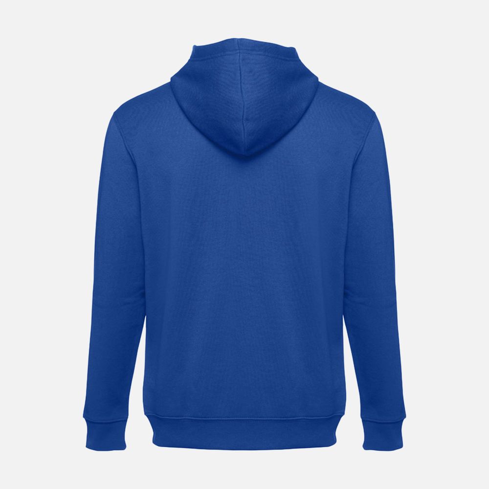 Толстовка мужская на молнии с капюшоном Amsterdam, ярко-синяя, размер M