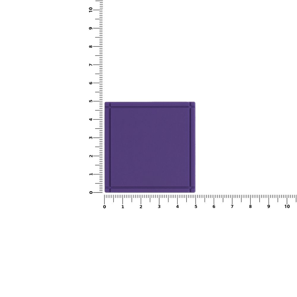 Лейбл из ПВХ Dzeta, L, фиолетовый