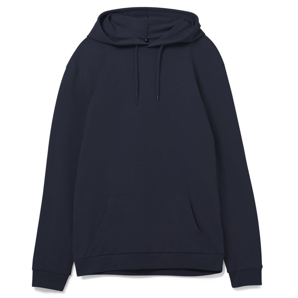 Толстовка с капюшоном унисекс Hoodie, темно-синяя, размер L