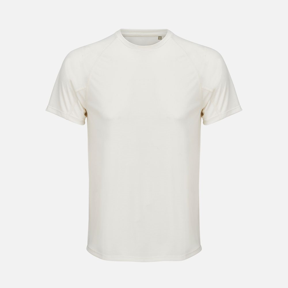 Футболка спортивная унисекс Vortex, молочно-белая, размер XL