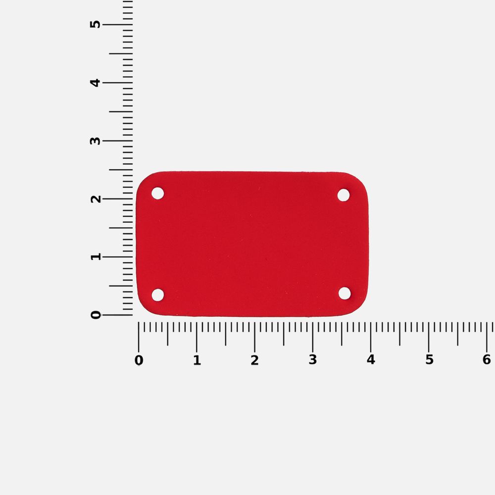 Лейбл Eta Soft Touch, S, красный