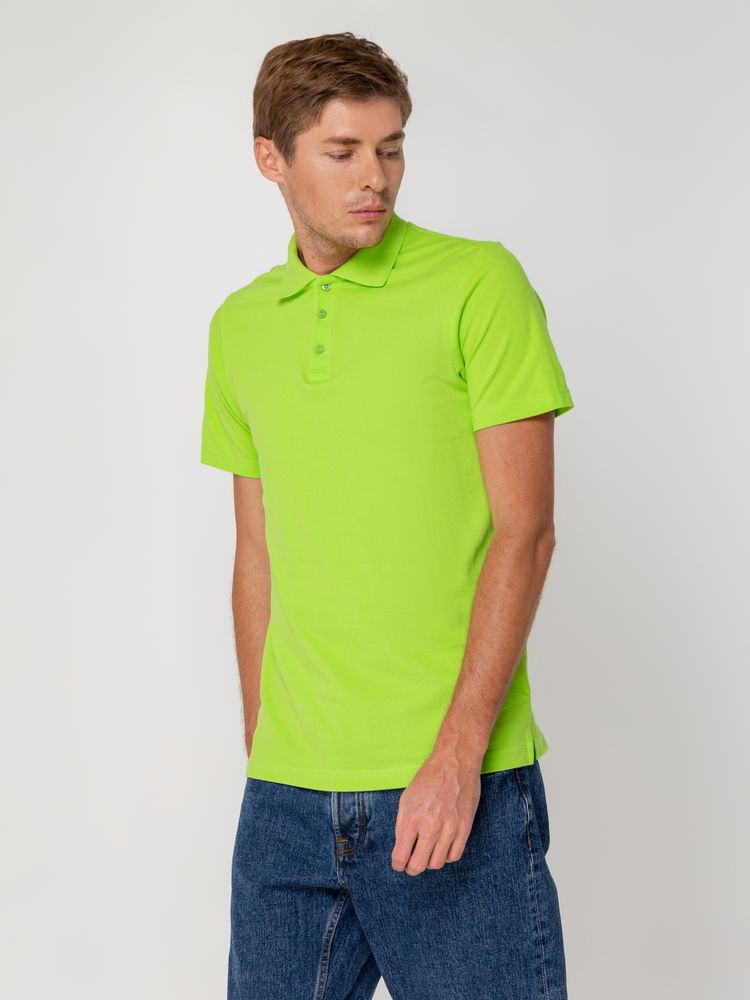Рубашка поло мужская Virma light, зеленое яблоко, размер L
