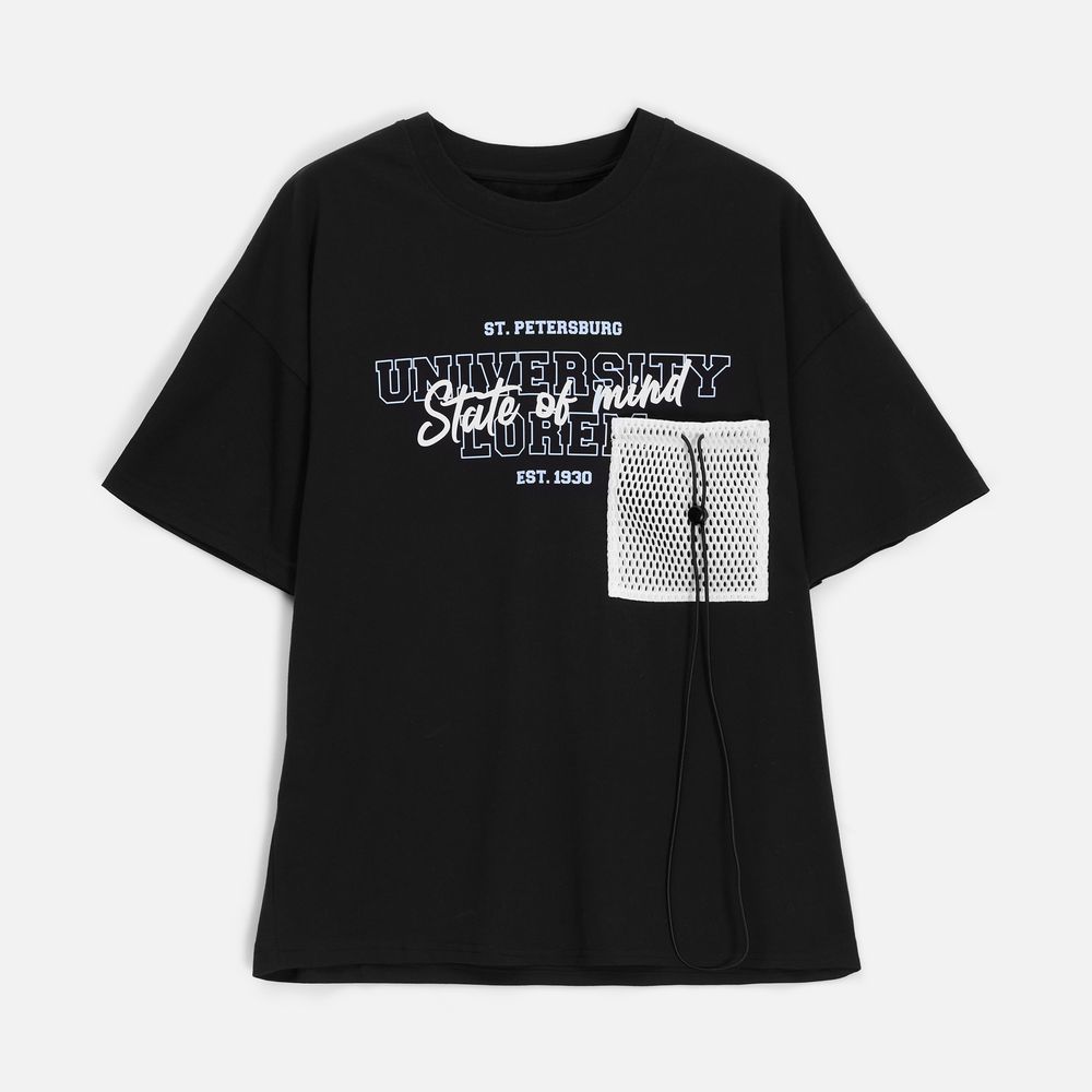 Футболка унисекс T3, черная, размер XS/S