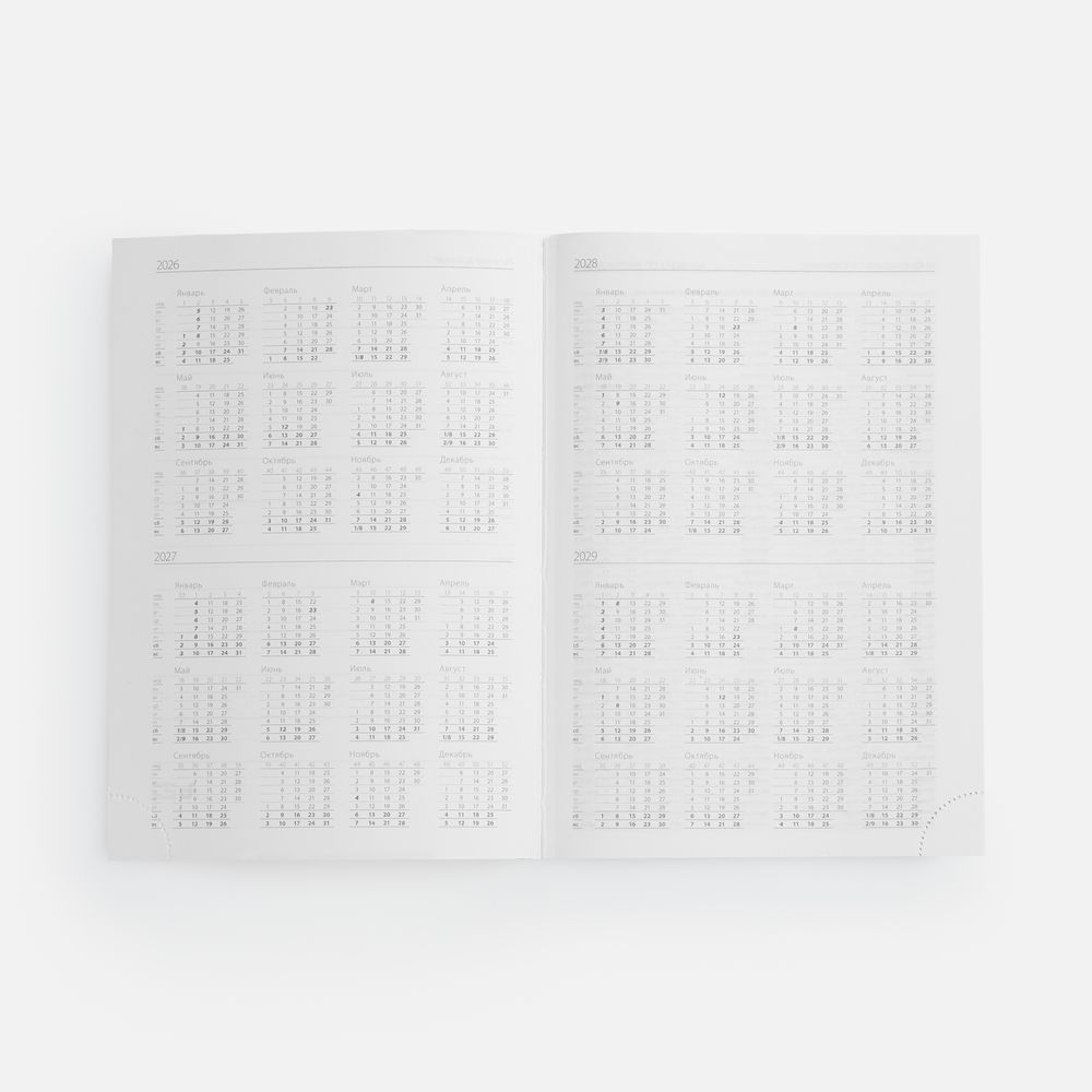 Ежедневник Favor Metal, недатированный, красный