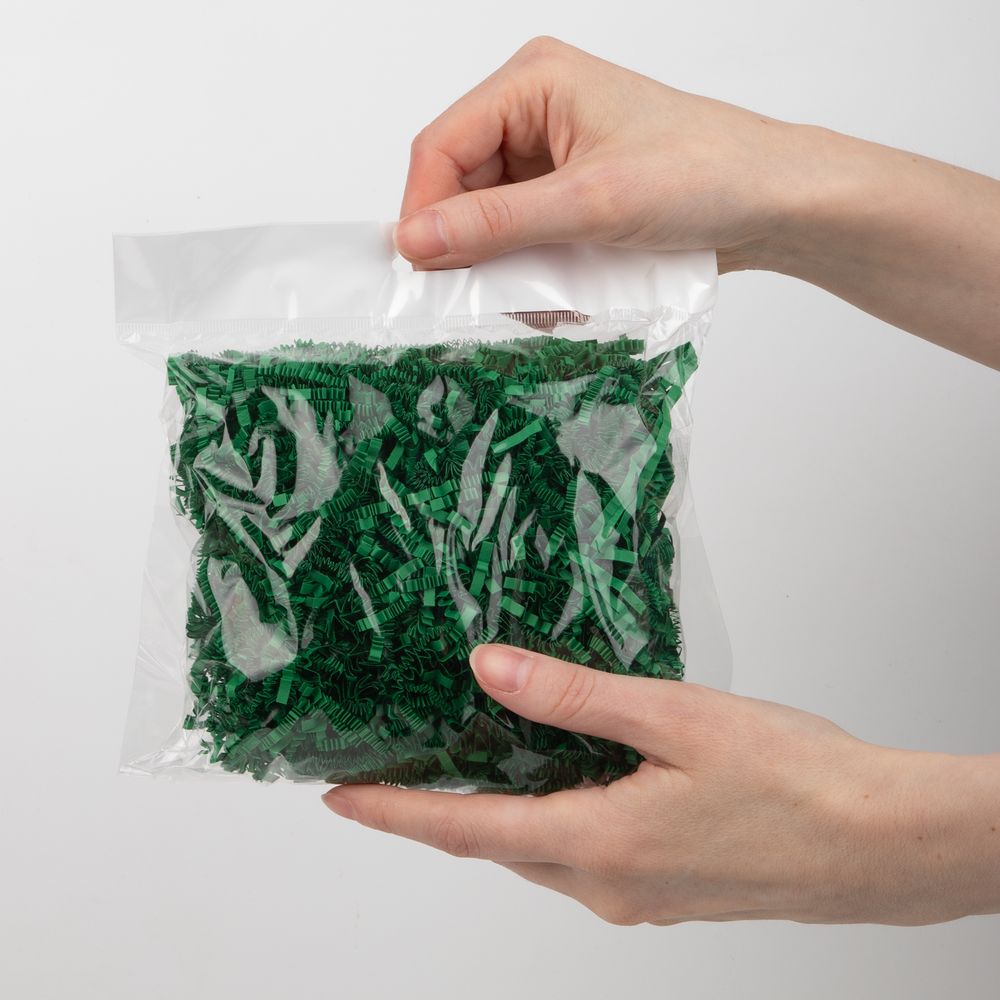 Бумажный наполнитель Chip, темно-зеленый (изумрудный)