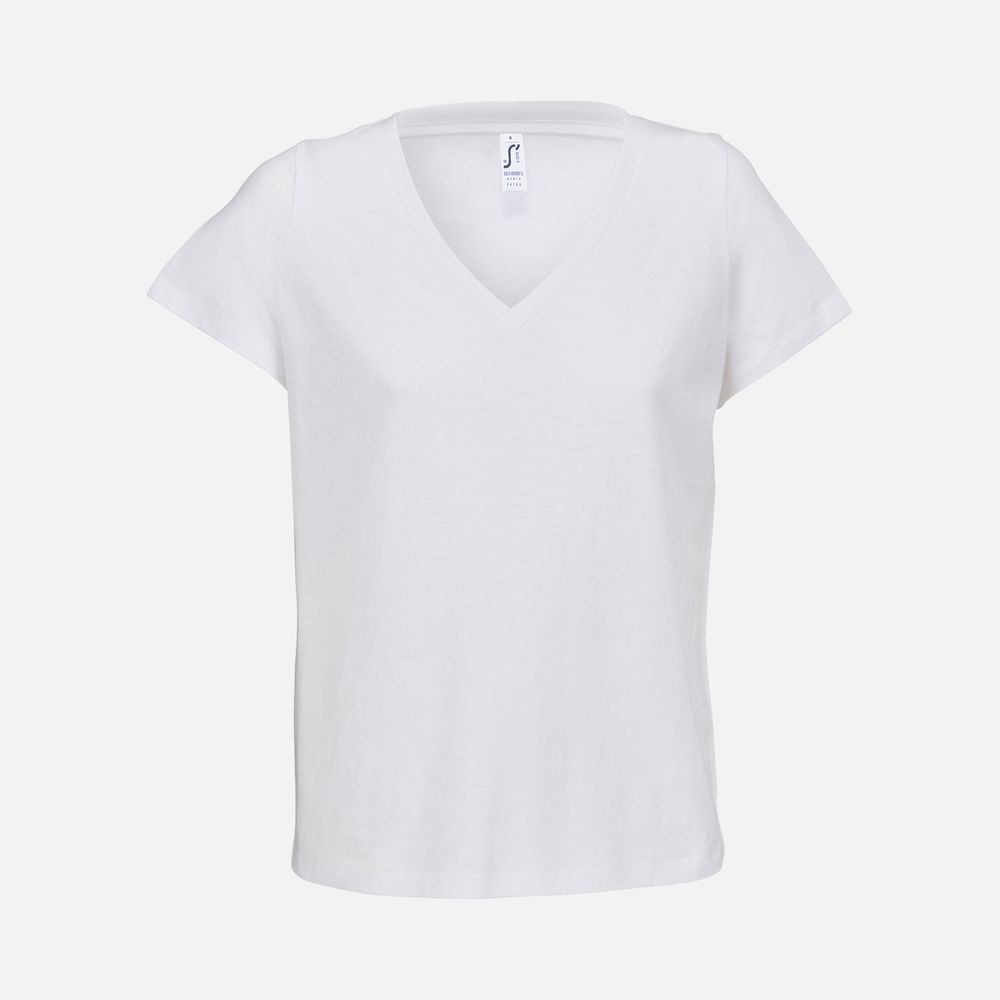Футболка женская Regent Women с V-образным вырезом, белая, размер M