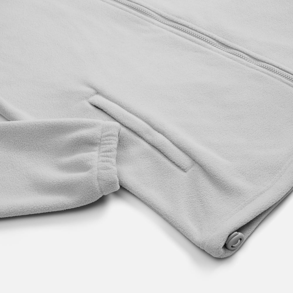 Куртка флисовая унисекс Nebo, светло-серая, размер S