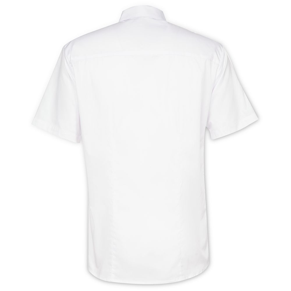 Рубашка мужская с коротким рукавом Collar, белая, размер 54; 176