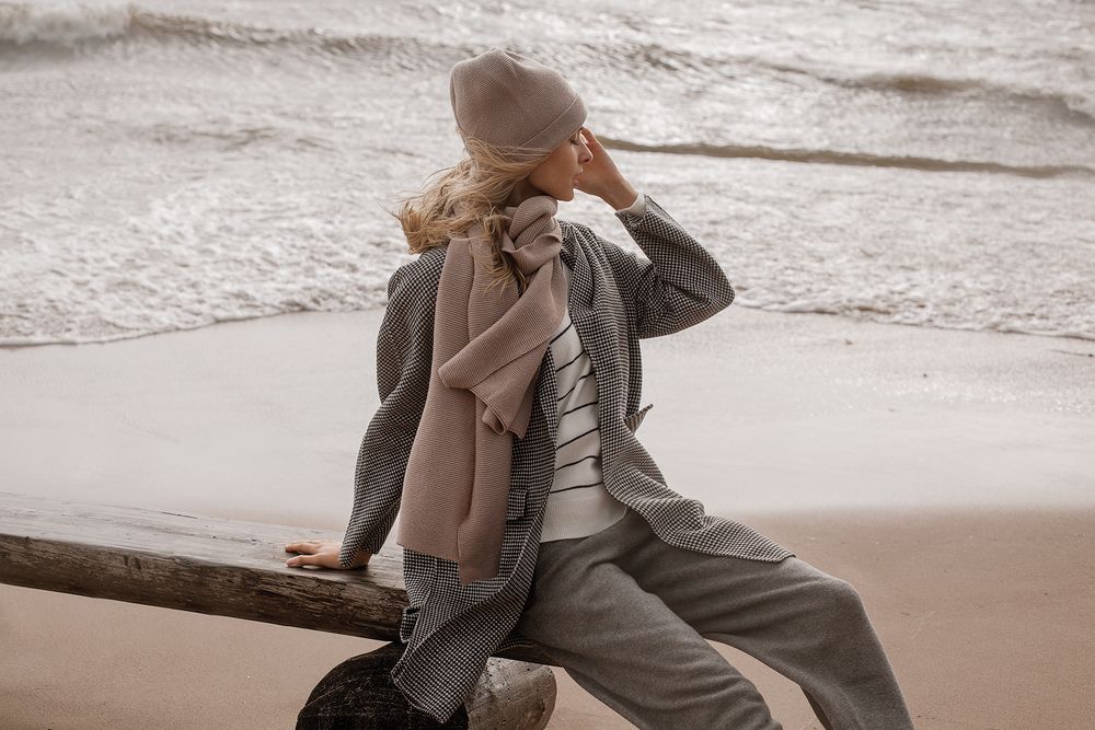 Шарф Windy Rose, бежевый