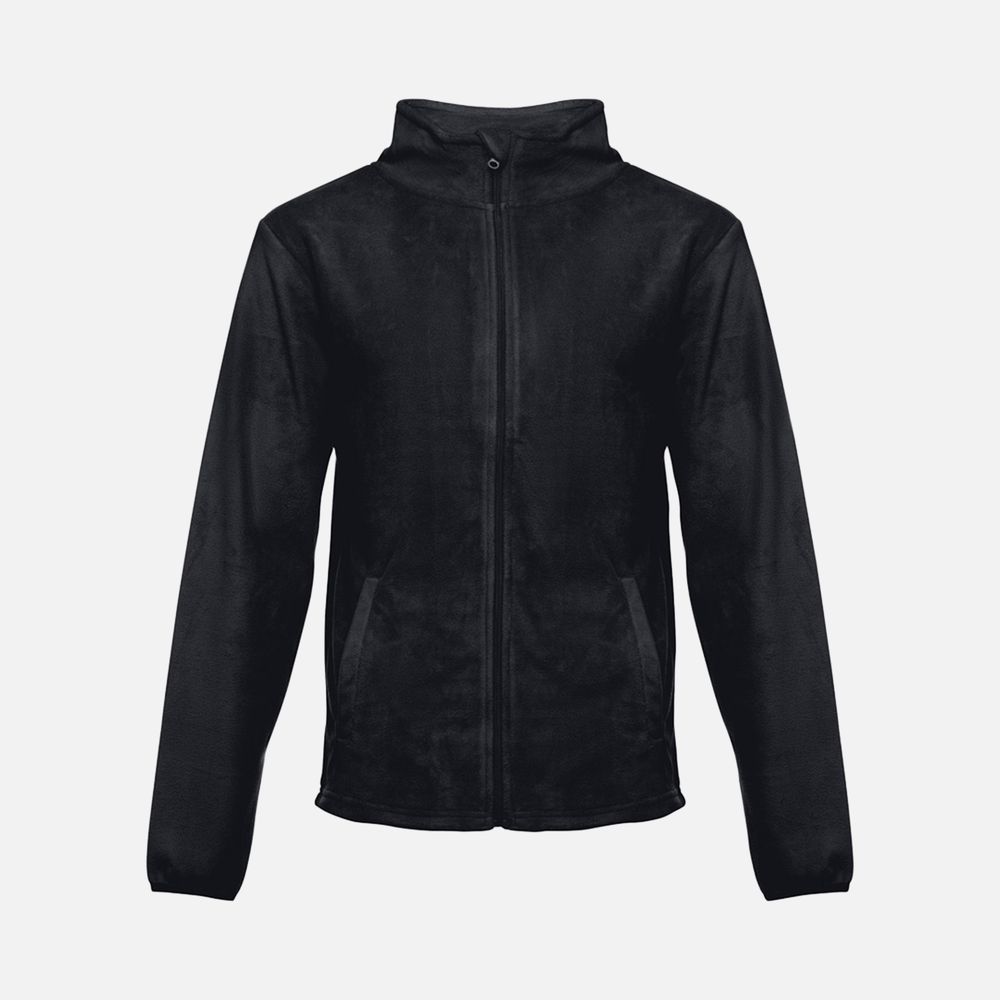 Куртка флисовая мужская Helsinki, черная, размер S