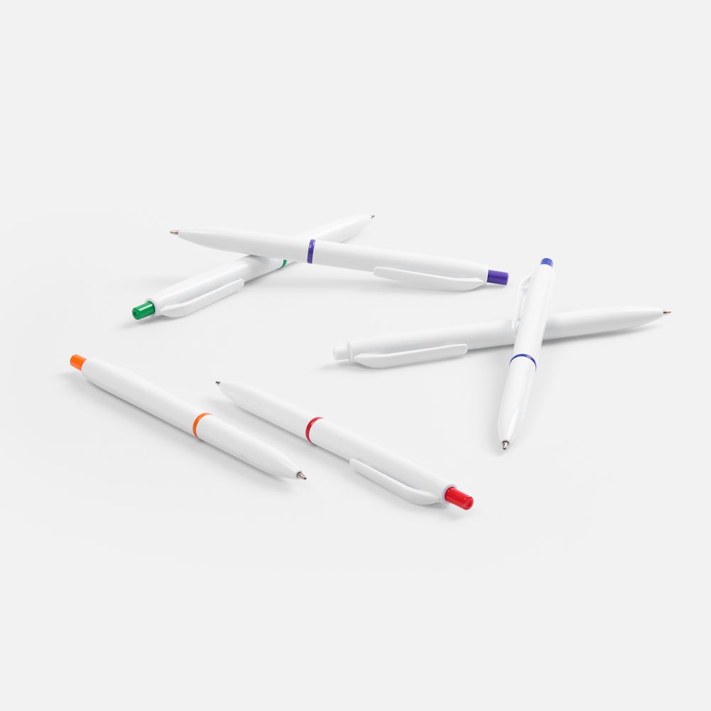 Ручка шариковая Bright Pop, белая