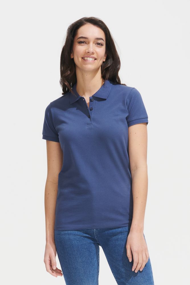 Рубашка поло женская Perfect Women синий джинс, размер L