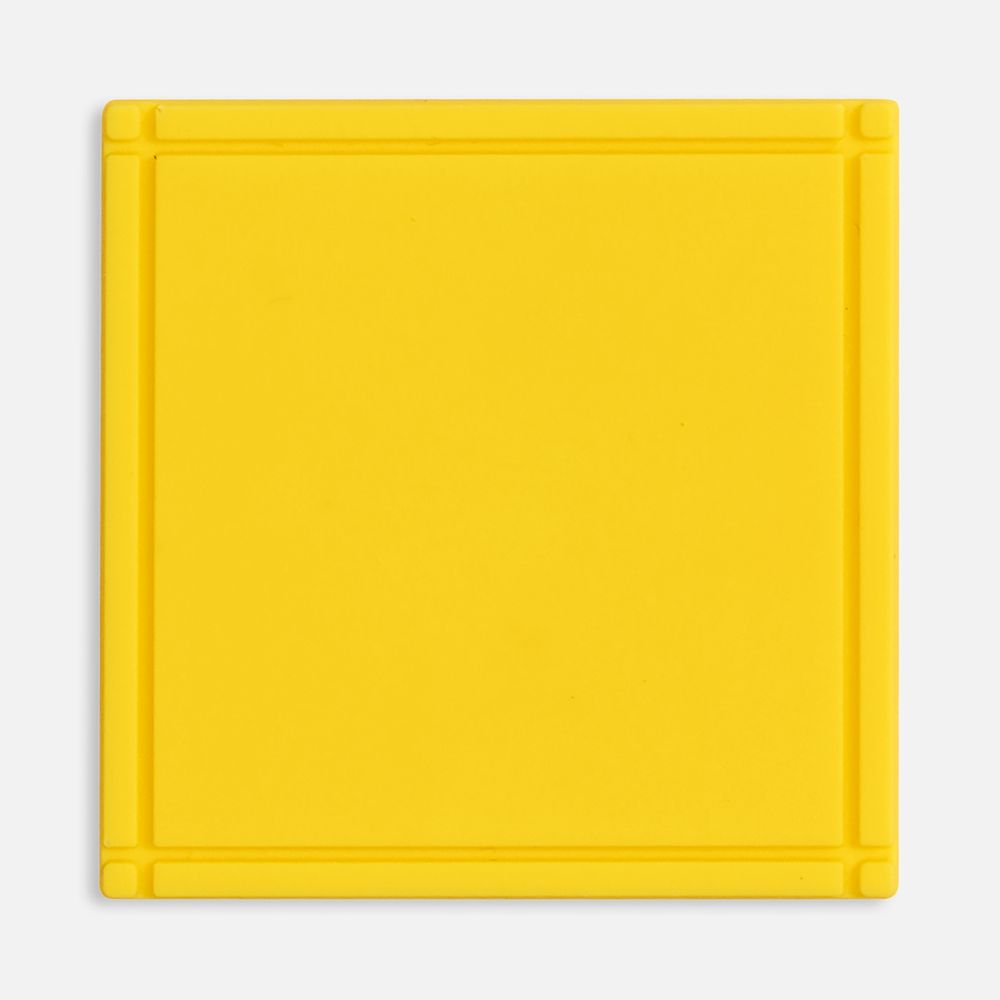 Лейбл из ПВХ Dzeta, L, желтый