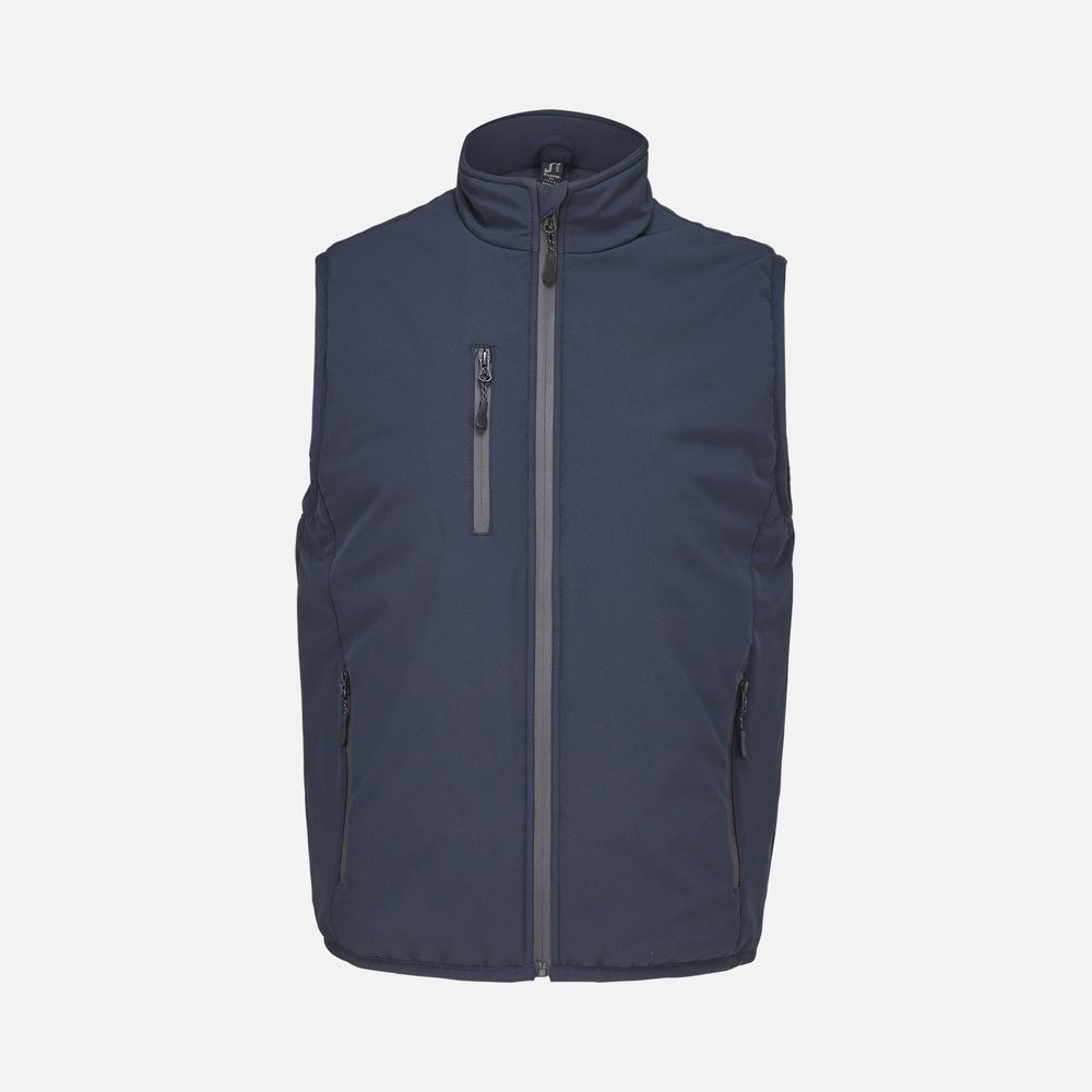 Жилет софтшелл унисекс Falcon BW, синий, размер S