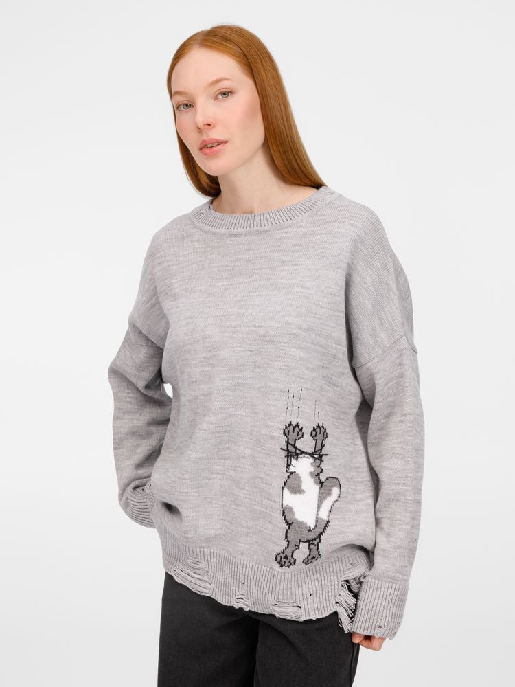 Джемпер Sharpick, серебристо-серый меланж, размер L/XL