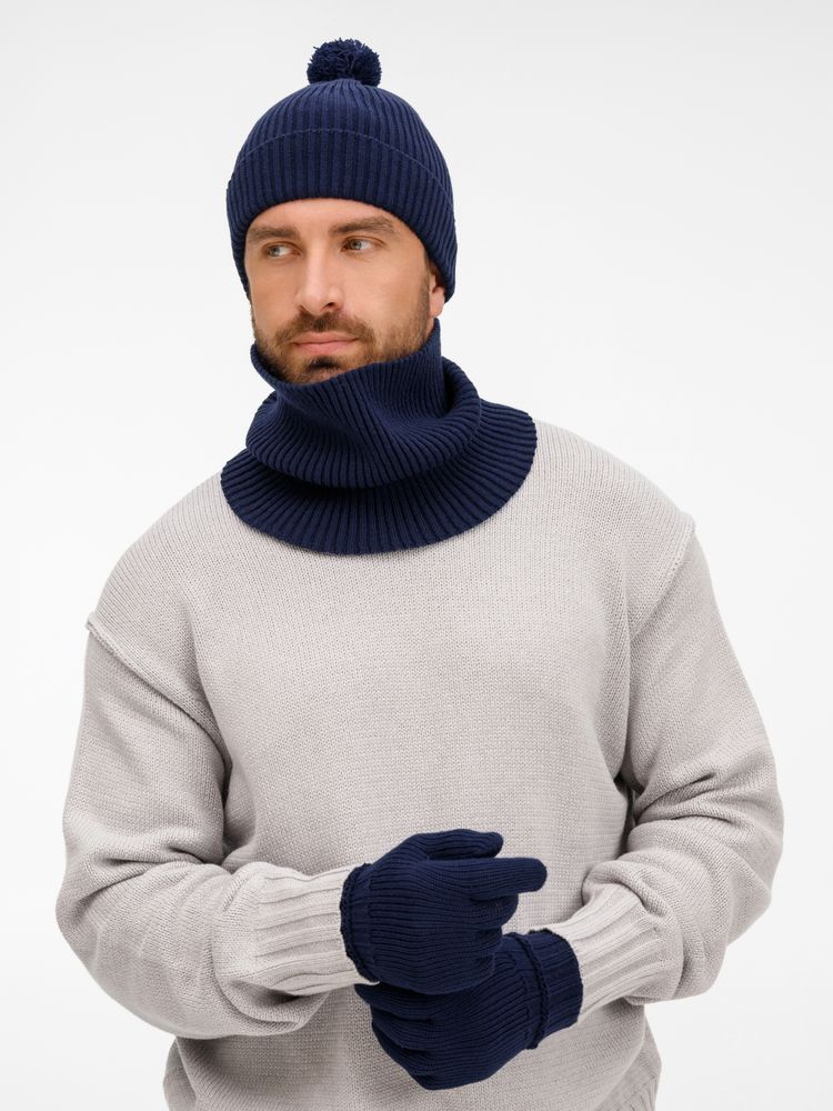 Перчатки Catch Match, темно-синие, размер S/M