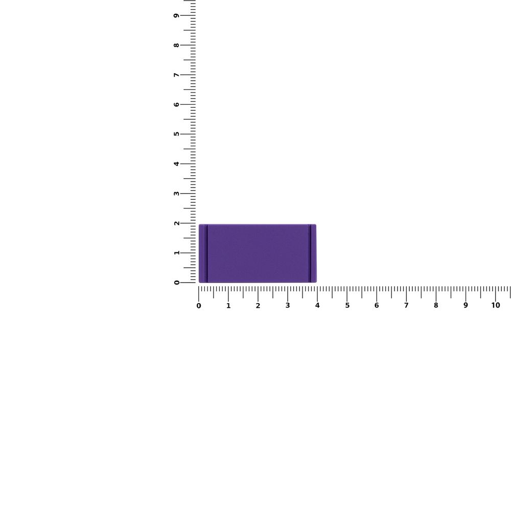 Лейбл из ПВХ Dzeta, XS, фиолетовый