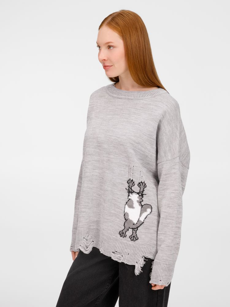 Джемпер Sharpick, серебристо-серый меланж, размер L/XL