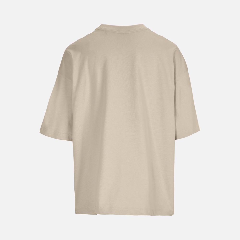 Футболка оверсайз женская Boxy Women, бежевая (льняная), размер S