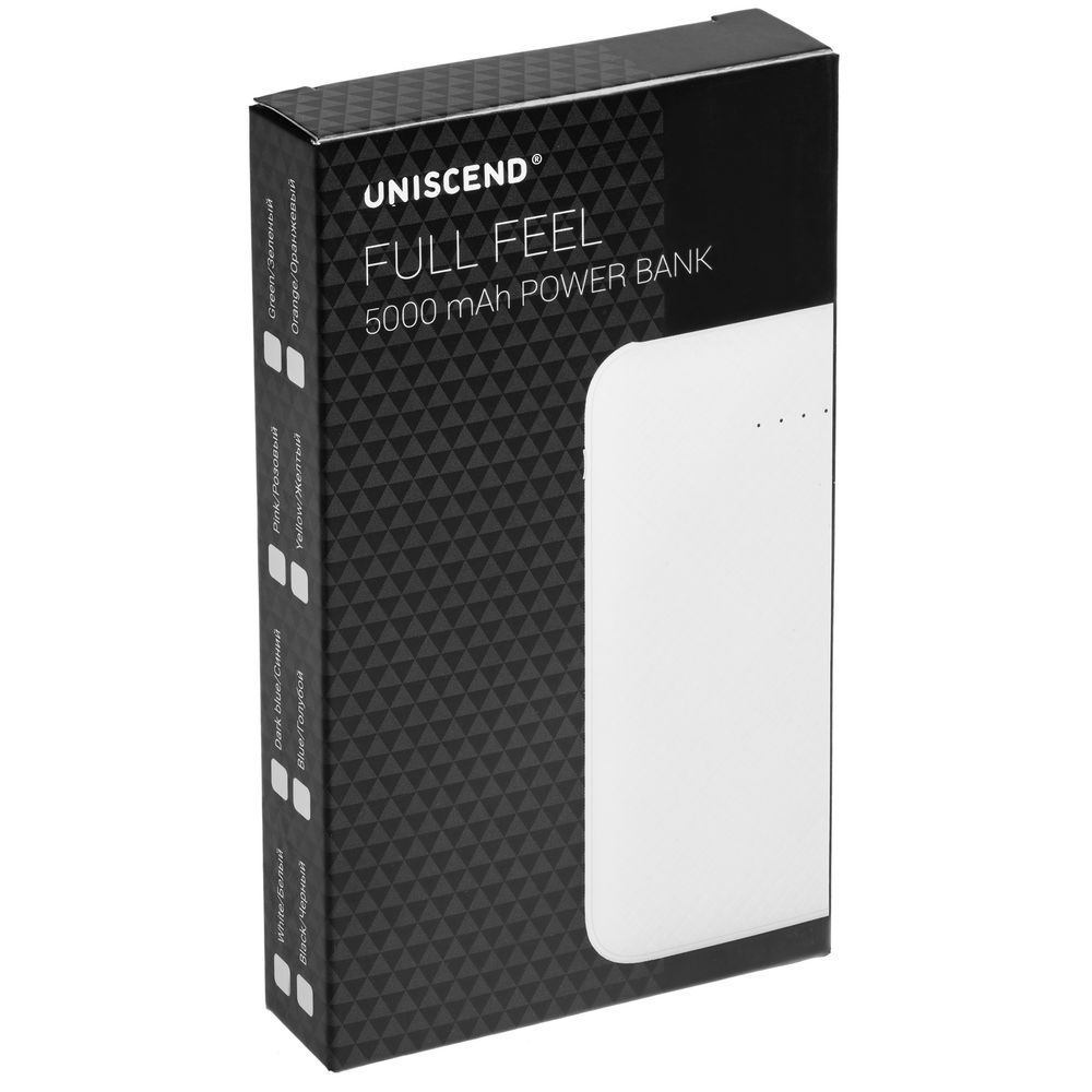 Внешний аккумулятор Uniscend Full Feel 5000 мАч, белый