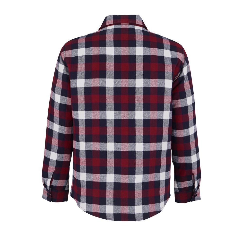Куртка-рубашка оверсайз унисекс Noah, бордовая, размер M/L