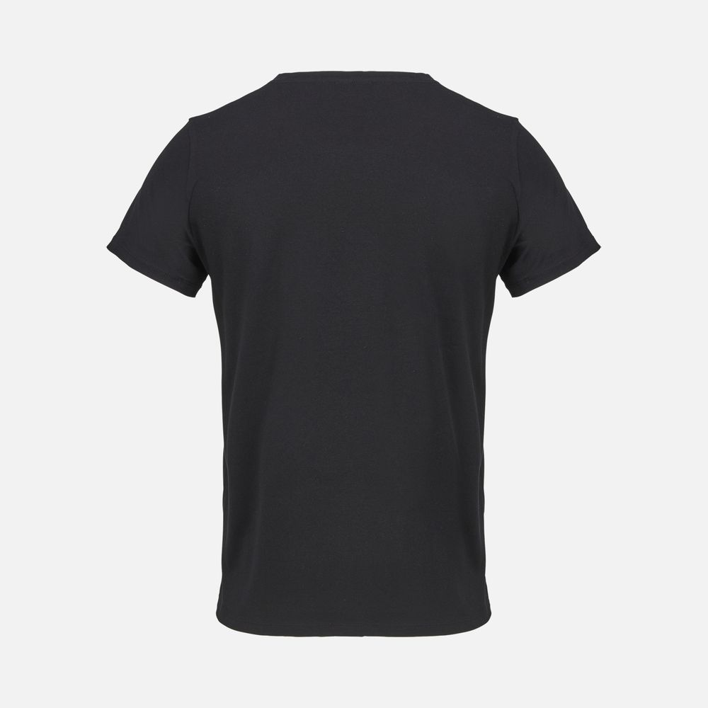 Футболка унисекс Regent с V-образным вырезом, черная, размер L