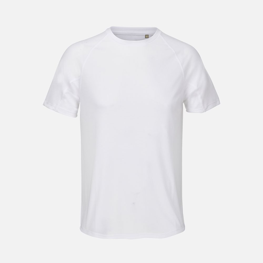 Футболка спортивная унисекс Vortex, белая, размер L