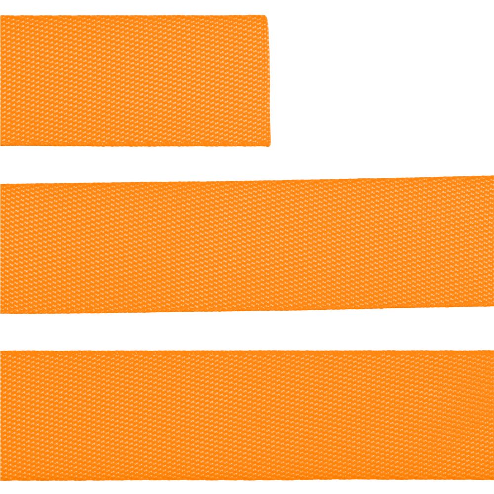 Стропа текстильная Fune 25 S, оранжевый неон, 20 см