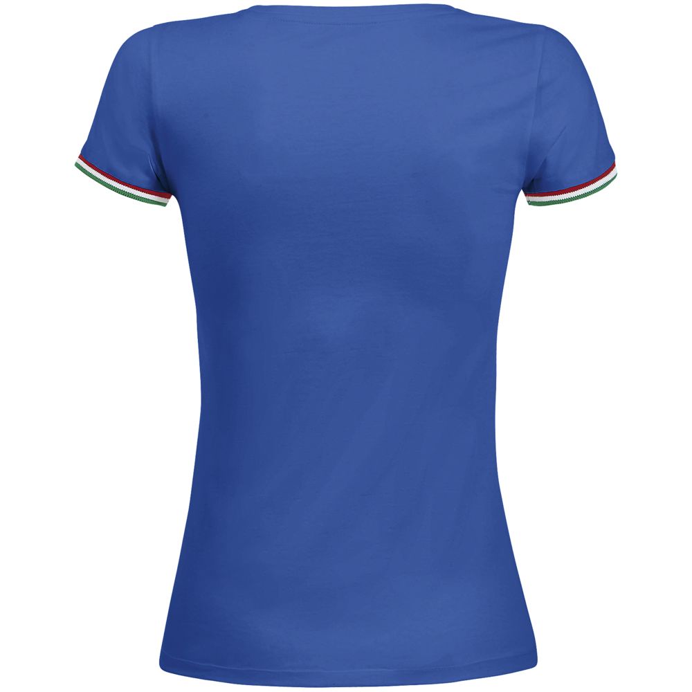 Футболка женская Rainbow Women, ярко-синяя с ярко-зеленым, размер XXL