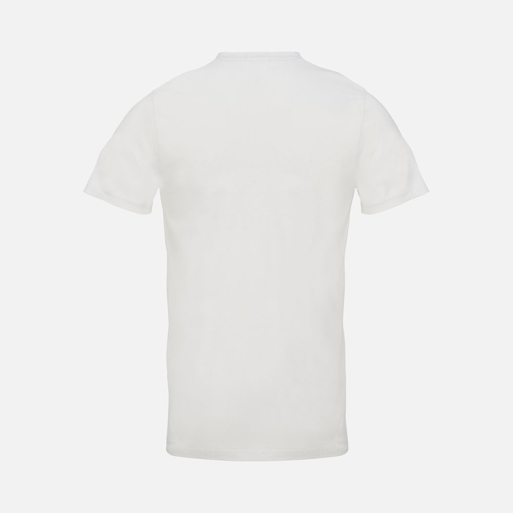 Футболка унисекс Regent с V-образным вырезом, молочно-белая, размер 3XL