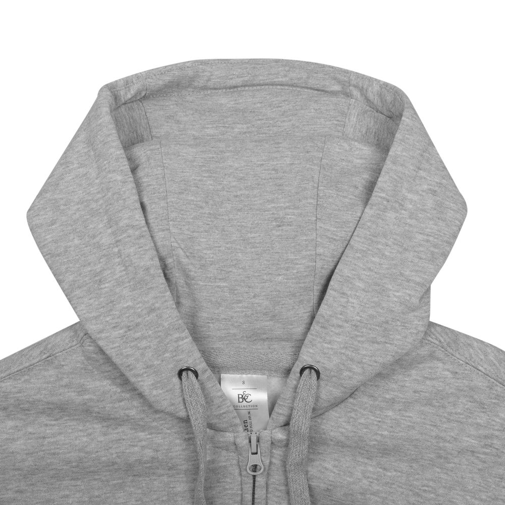 Толстовка мужская Hooded Full Zip серый меланж, размер XXL