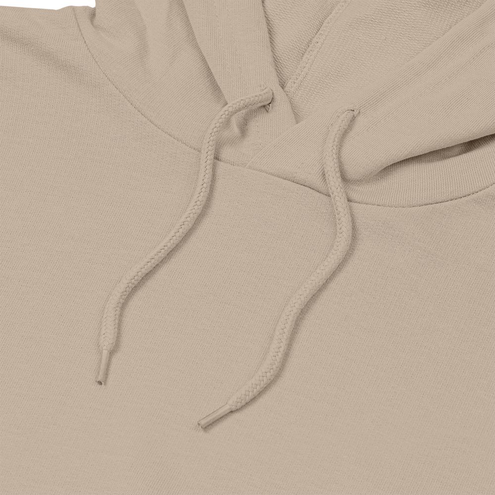 Толстовка с капюшоном унисекс Hoodie, бежевая, размер L