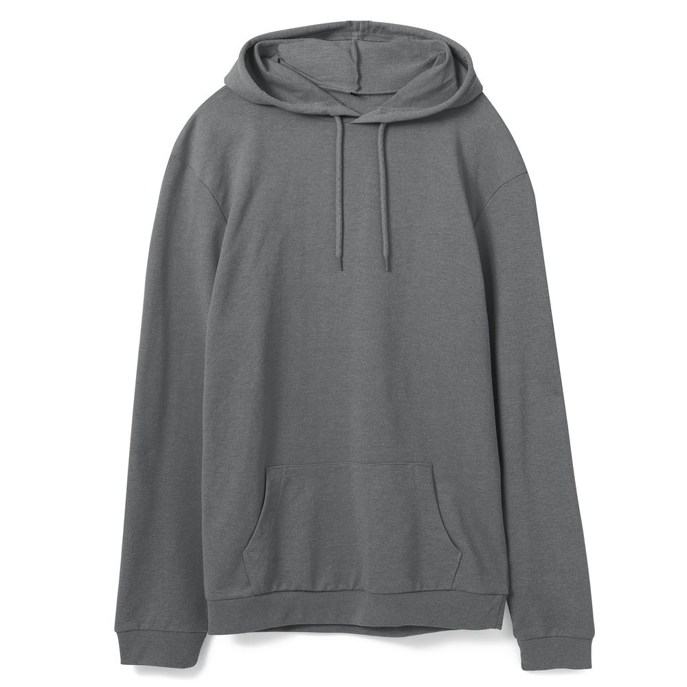 Толстовка с капюшоном унисекс Hoodie, серая (стальная), размер 3XL