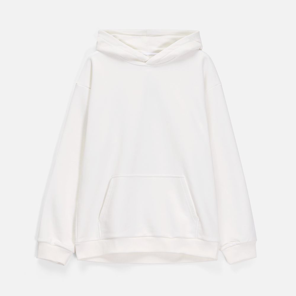 Худи унисекс оверсайз Songo, молочно-белое, размер XS/S