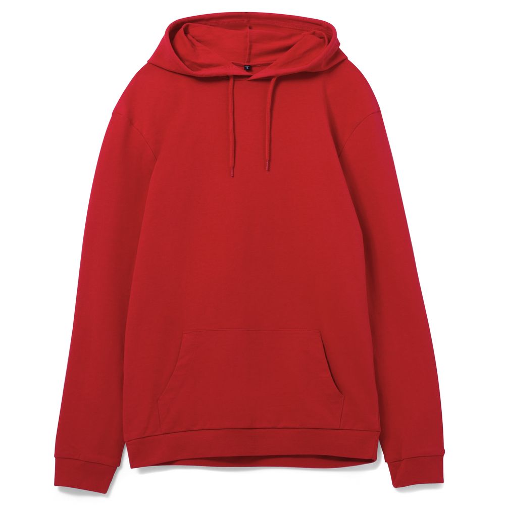 Толстовка с капюшоном унисекс Hoodie, красная, размер L